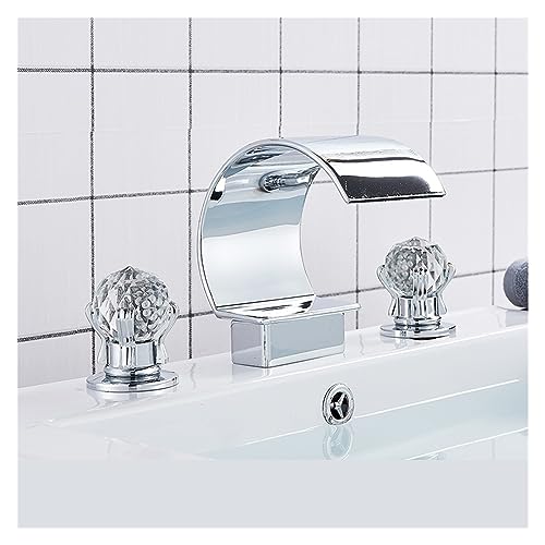 Robinet mitigeur eau chaude et froide à effet cascade large - 2