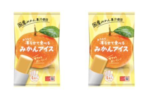冷凍みかんアイス, 国産みかん果汁使用, 4本入り, 2セット