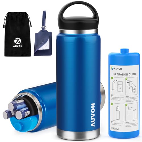 AUVON Insulin Pen Cooler for 3-6 Pens with Gel Pack