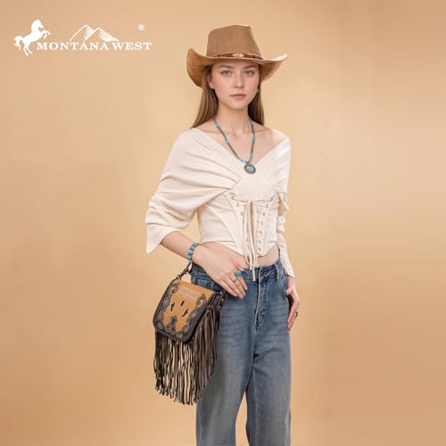 Image of Montana West Fringe Purse Western Purses for Women Crossbody Bag