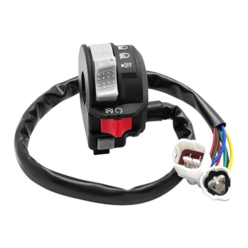 Interrupteur de Guidon Commodo Commutateur gauche pour Yama-ha YFZ450 Raptor 125 250 Warrior 350 Wolverine 350 Grizzly 125 Bear Tracker 250