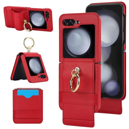 Etui pour Z flip 5 Asuwish Rouge - Coque de protection pliante CLZHZD US