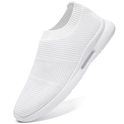 Image of Men's Running Shoes Lightweight Breathable Athletic Sneakers Non Slip Comfortable Walking Tennis Shoes for Gym Workout