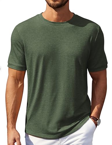 T-shirt basique classique COOFANDY anti-déformation pour look soigné