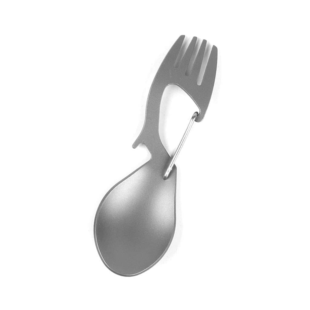 Maxtonser Camping Utensils Stainless Steel for Spoon, Fork, Bottle Opener Combo Folding Cutlery