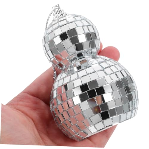 Bola espejada decorativa PRETYZOOM para fiestas, bodas y festividades — ornamentación colgante segura, ligera y reutilizable para ambiente festivo en hogar, bar o KTV miniatura 5