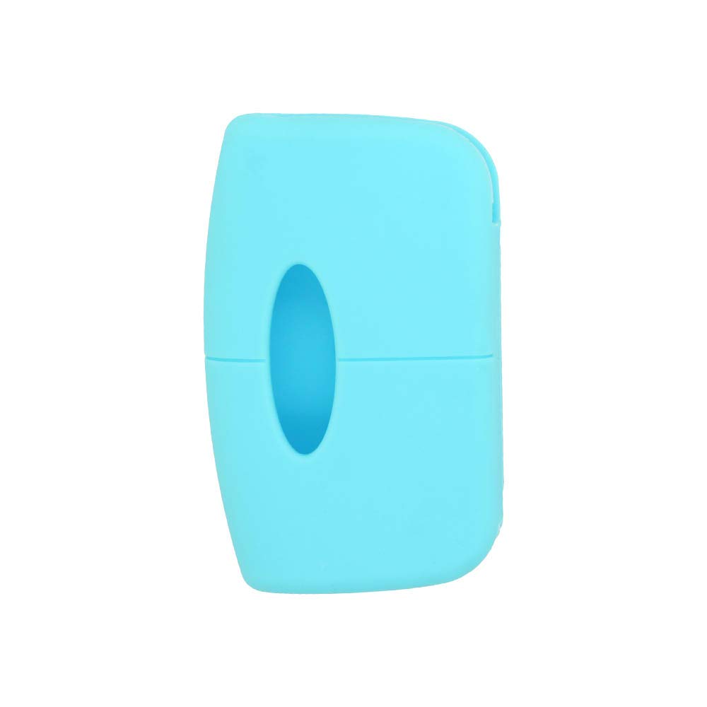 BROVACS Silicone Cover Protector Case Holder Skin Jacket Compatible with FORD 3 Button Smart Remote Key Fob CV9709 Light Blue - Image 3