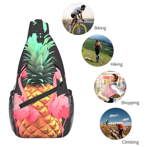 Bolso de pecho cruzado para hombre sling diagonal piña miniatura 6