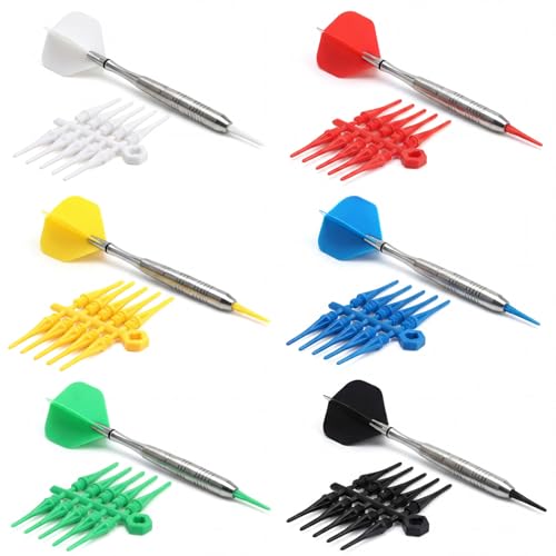 Embouts fléchettes électroniques pointe souple 2BA plastique couleur