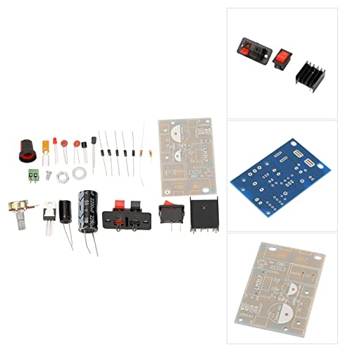 Kit DIY de energia regulada, proteção contra curto-circuito, fonte de alimentação ajustável, kits fa