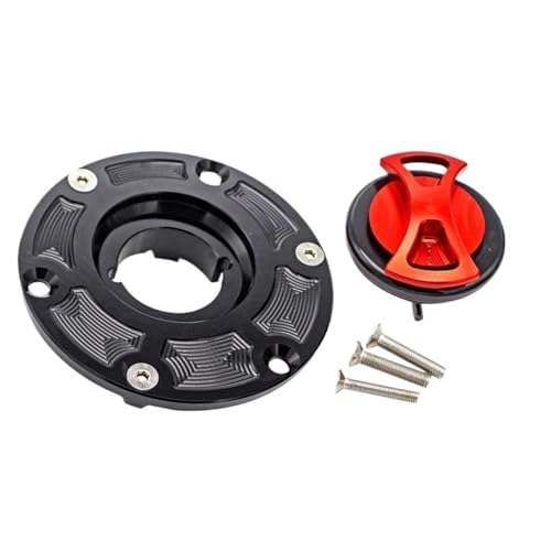 Bouchon d'essence rouge verrouillable pour moto Triumph Daytona