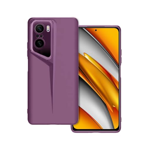 Image of Amazon Brand - Solimo Ultra-Thin Blade Runner Series Matte Finished Camera Protection Soft Back Cover for Xiaomi Mi 11X | Mi 11X Pro | Poco F3 5G - Purple