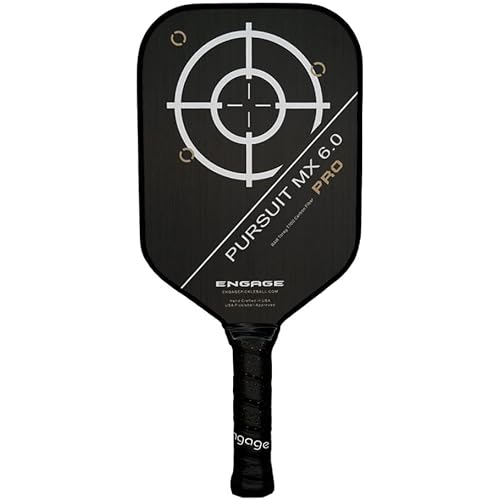Used Pursuit Pro MX 6.0 | Raw T700 Carbon Fiber | Elongated by Engage Pickleball
