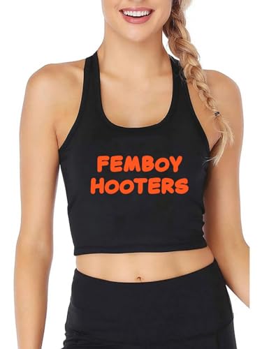 Femboy Hooters Femel Crop Top Shirt Sexy Vest2