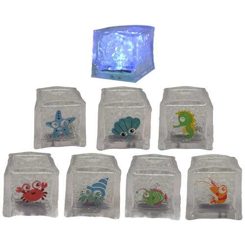 Juguetes Sensoriales Para Niños, Juguetes Con Luz Para Niños, Juguetes Sensoriales, 8 Piezas De Juguetes De Baño Con Luz LED Para Bebés, Juguetes Con Luz Para Bebés, Juguetes Sensoriales