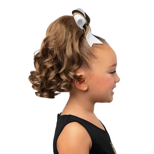 Girly Curls Cheerleader Hairpiece for Young Girls 13" Curly Cheer