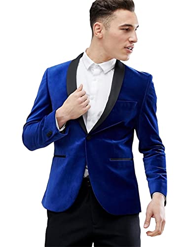 Costume 2 pièces en velours Ulnomio avec col châle satiné pour une silhouette de gentleman