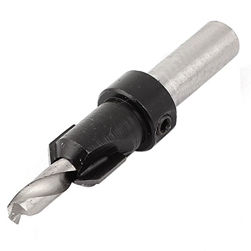 Aexit Round Shank Hole Saws & Accessories Screw Tapered Countersink Drill Bit 6mmx14mm for Hole Saw Sets Woodworking Boring