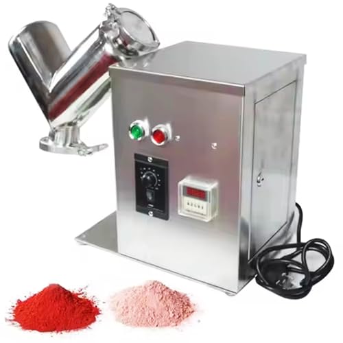 BEESOM Mezclador Polvo Tipo V Eléctrico 2L,Acero Inoxidable, Máquina Mezcladora Granular Material en Polvo,para Laboratorio, Alimentos, Especias,Piensos y Batido Mortero Cemento BEESOM Mezclador Polvo Tipo V Eléctrico 2L,Acero Inoxidable, Máquina Mezcladora Granular Material en Polvo,para Laboratorio, Alimentos, Especias,Piensos y Batido Mortero Cemento