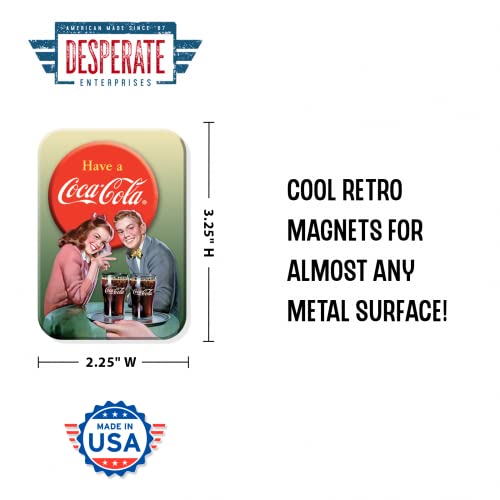Imán decorativo rectangular para refrigerador Coca-Cola miniatura 2