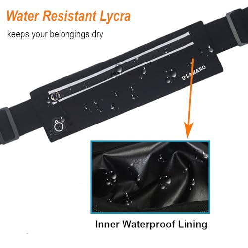 slim running belt fanny pack for men women running phone holder runners pouch waist pack for workout money belt running gear accessories fits all phones