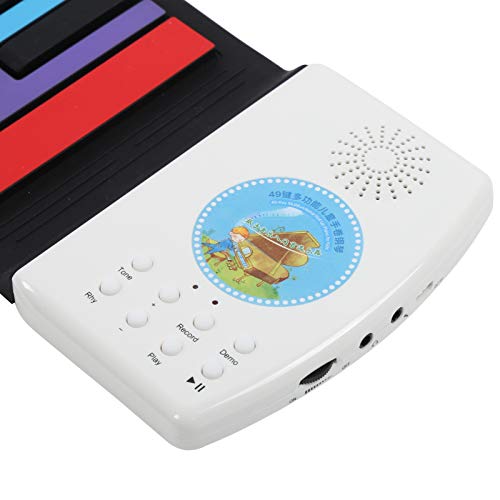 Roll-up Piano Silicone 49 touches Roll Up Piano Claviers Hand Roll Piano Cadeaux éducatifs DC5V1A - Les Beatles, Paul McCartney, John Lennon, RIngo Starr, George Harrison Roll-up Piano Silicone 49 touches Roll Up Piano Claviers Hand Roll Piano Cadeaux éducatifs DC5V1A – Image 3