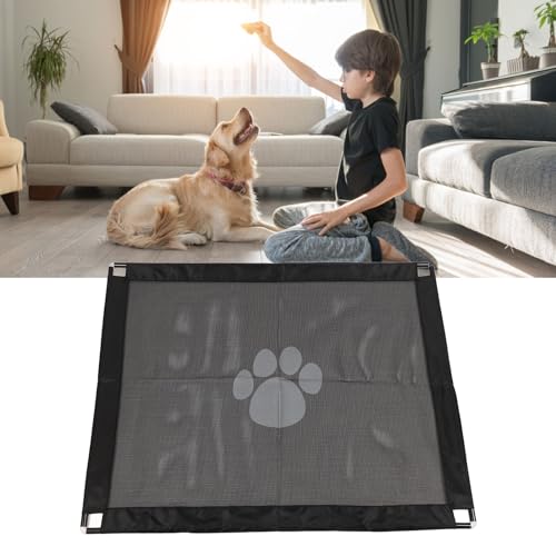 Portão de Segurança para Cães Portão de Segurança para Animais de Estimação Proteção Portátil para Q
