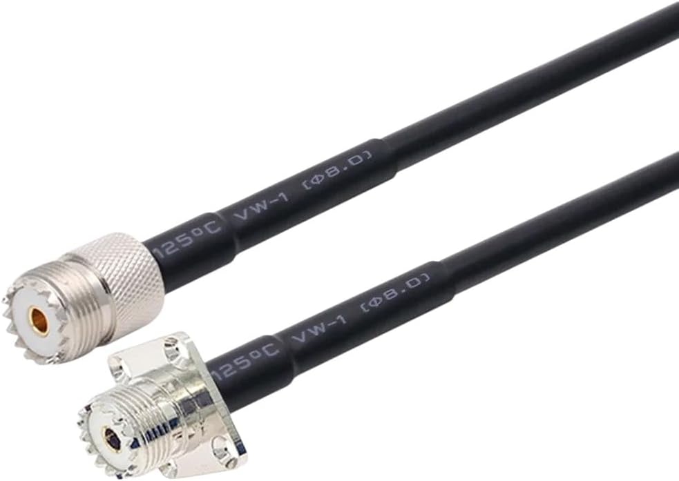 Uhf F to Uhf Pf 4P Rg58 アンテナ延長ケーブル Uhf Pl-259 オス - Uhf So-239 メス P