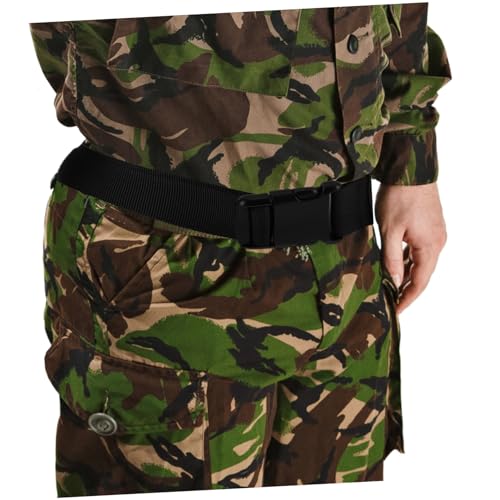 VALICLUD Adjustable Elastic Stretch Belt for Men and Women Nylon Webbing for Outdoor Activities Comfortable Fit for Hiking and Training Non-metal Buckle Design Versatile Adventure Belt3