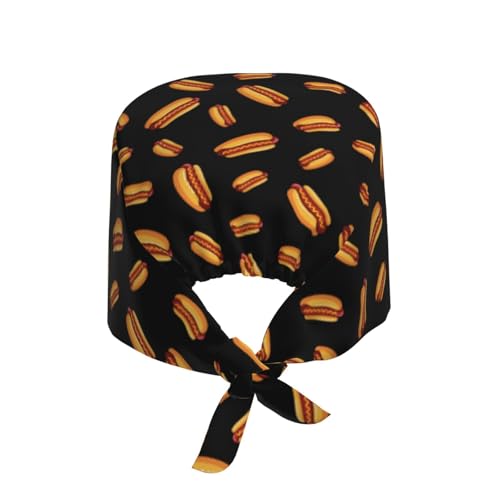 Image of Working Cap Scrub Cap with Sweatband | Adjustable Nurse Surgical Caps, for Men Women, Tie Back Hat