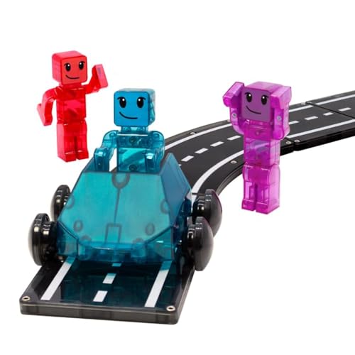 MAGNA-TILES Dashers 6-Piece Magnetic Construction Set, The Original Magnetic Building Brand, Small