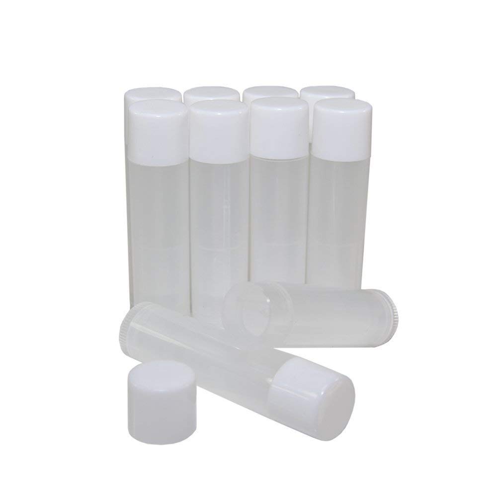 Eclectic Supply Lip Balm Empty Container Tubes, Translucent, 3/16 Oz (Pack of 25)
