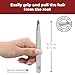 Regine Switzerland Professional Tweezers Slant Tip - Etched Tip Brow and Eyebrow Tool for Men and Women - Precision Tweezers for Fine Hair, Chin, Lash Extensions - Stainless Steel Handmade Beauty Tool