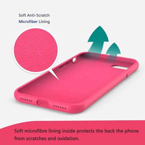 Image of iPhone se2 /se3 /8 /7 Case Silicone(Fluorescent Rose)