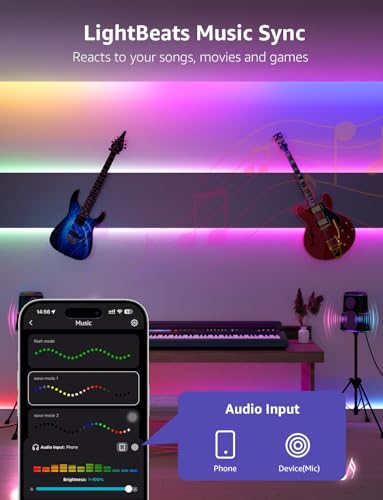 Lepro S1 AI Smart LED Strip Lights 5M RGB+IC, Works with Alexa & Google Assistant, Music Sync, Colour Changing, WiFi Bluetooth App Voice Control, Personalized AI Lighting Designer, Flexible LED Lights - Image 5