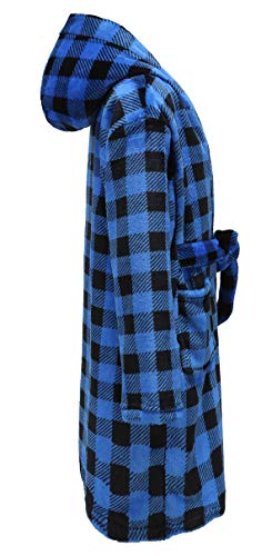 Image of Girls Fleece Robe Boys Hooded Bathrobe Soft Flannel Robe For Kids