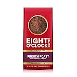 Eight O'Clock Ground Coffee, French Roast, 12 Ounce (Pack of 6)