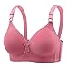 Women's No Underwire Push Up Bra Lightweight Wireless Bras Stretch Breathable Lift Bralette Full Coverage Everyday Bra Red