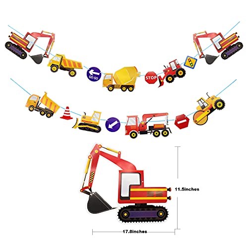 Construction Themed Birthday Party Supplies For Boys - Dump Truck And Tractor Party Decorations Set For Kids,Include Plates,Cups,Napkins,Balloon,Tablecloth And Banner,24 Guests,235 Pcs #TOP6