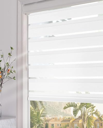 Persilux Customize Cordless/Corded Zebra Blinds For Windows Shades Light Filtering Roller Blinds & Shades Custom Size thumb #1