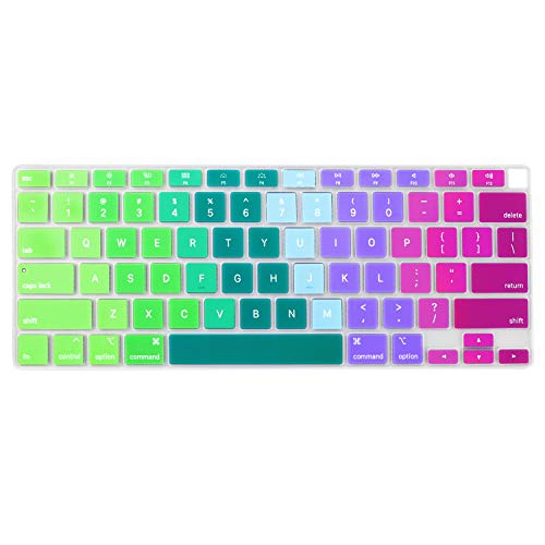 Funda para teclado de MacBook Air 13 con diseño arcoíris y Touch ID 7