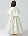 Fankeshi Ivory Flower Girl Faux Fur Shawl Wraps Cape Kids Wedding Communion S