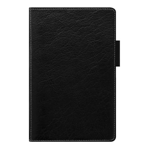 Image of Filofax Heritage Organizer, Personal Size, Black - Premium Leather, Six Rings, Cotton Cream Week-to-View Calendar Diary, Multilingual, 2025 (C026021)