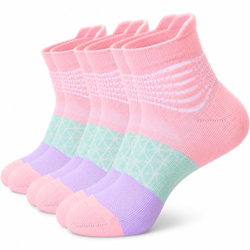 Image of IRAMY Compression Ankle Support Socks Women Wicking Cushioned Athletic Plantar Fasciitis Relief 3 /4 /6 Pairs