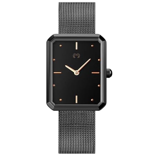 MARLION JEWELS Reloj analógico de Mujer diseño Rectangular, de Estilo Moderno, Resistente al Agua 3ATM. Baño en Plata y Oro. Maquinaria de Cuarzo Relojes de Mujer. (Negro) | Ya disponible en tu tienda friki favorita! En mundofriki.es!