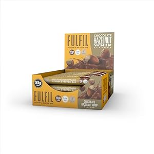 FULFIL Vitamin- und Protein-Riegel Chocolate und Hazelnut Geschmack – High Protein, Low Sugar Snack mit Schokolade und Vitaminen – 15 x 55 g