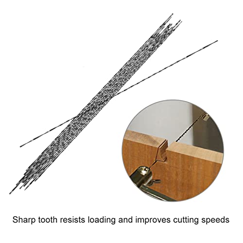 12 Stück Rundsägeblatt Dekupiersäge, 130mm Dekupiersägeblätter Rund, Laubsägeblätter Rund aus Kohlenstoffstahl, Universelle Laubsäge Blätter für Holz, Metall und Kunststoff, Präzise Schnitz (7#)
