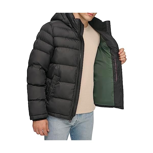 Tommy Hilfiger Men's Down Alternative Hooded Puffer Jacket (Standard and Big & Tall)