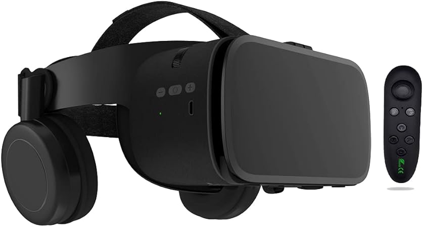 Casque VR Pliable Pour Smartphone 4.7-6.5" - Lunettes Réalité Virtuelle 3D Avec Télécommande Bluetooth