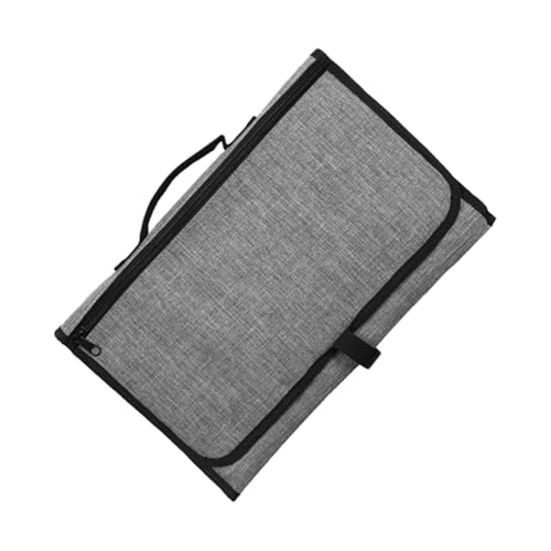 NOLITOY 1個 のおむつマット 折りたたみおむつ 防水ベビーおむつ替えパッド ベビートラベルおむつマット 取り外し可能なおむつ おむつ替えマット ベビーおむつマット防水 Grey